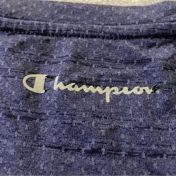 Champion Performance Activewear Lightweight Short Sleeve Shirt Size Medium Blue - Picture 5 of 7